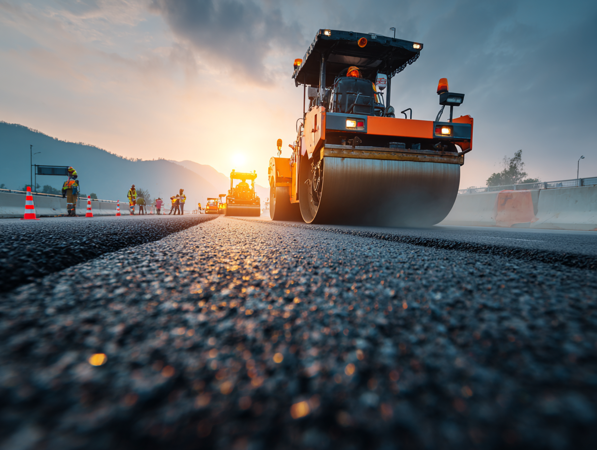 Industrial site construction